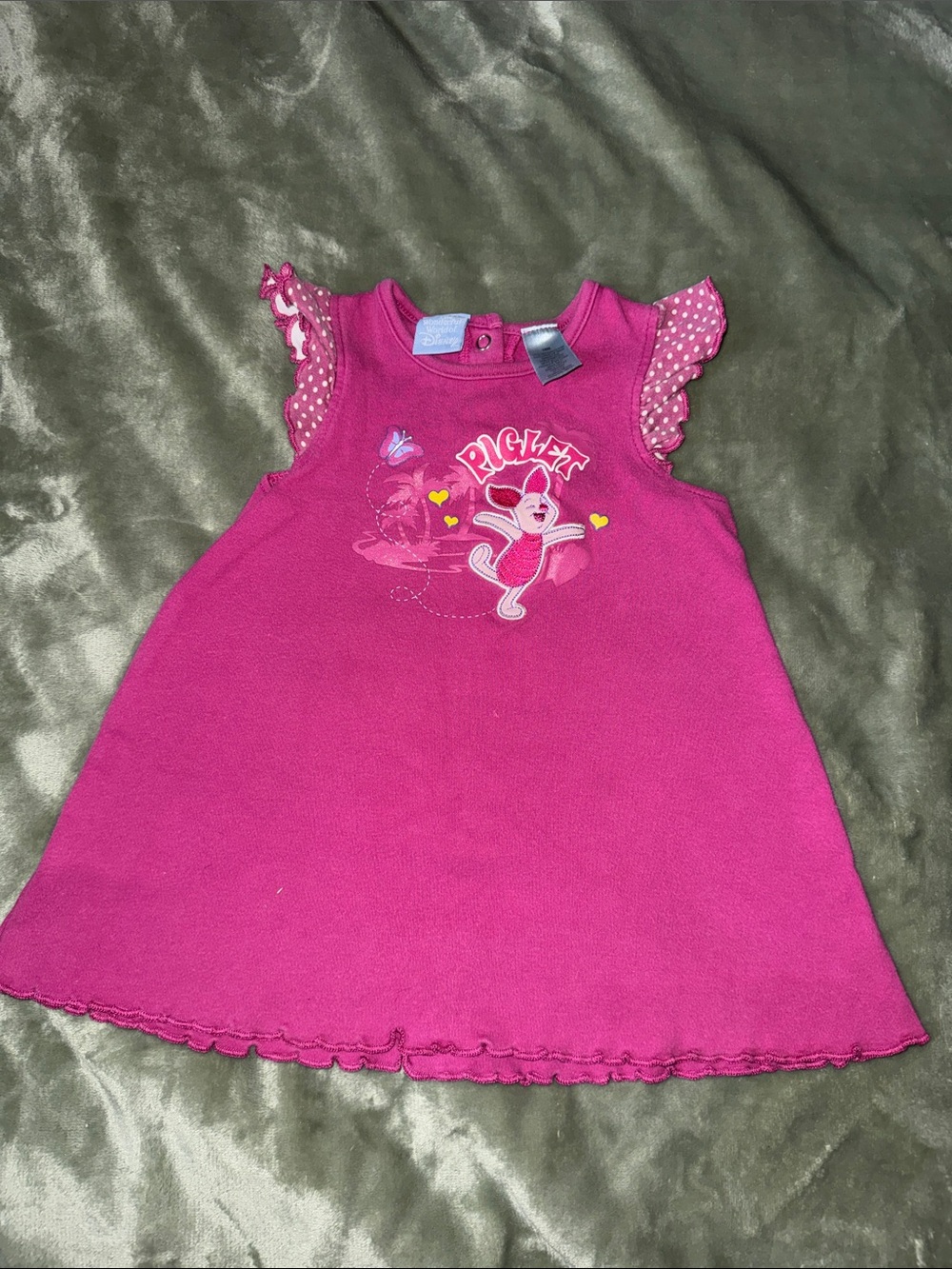 18-24m Disney Pink Girls' Sleeveless Playful Piglet Design Winnie the Pooh
